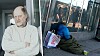 Tiggare vid Gullmarsplans tunnelbanestation.