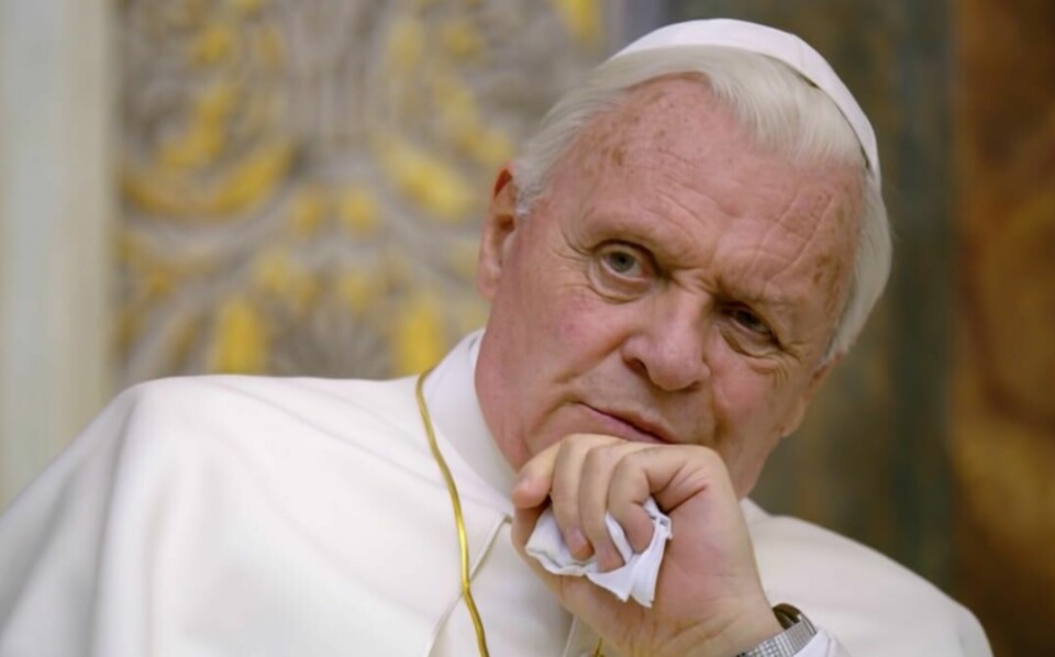 Anthony Hopkins (bilden) spelade Joseph Ratzinger i filmen The Two Popes. Anthony Hopkins (bilden) spelade Joseph Ratzinger i filmen The Two Popes.