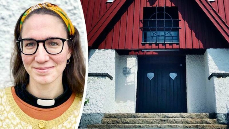 Cathrine Fernlöf vigde ett av årets sista brudpar 2022. Under några timmar på nyårsaftonen slog Älvsborgs kyrka upp portarna till drop-in-vigsel. Cathrine Fernlöf vigde ett av årets sista brudpar 2022. Under några timmar på nyårsaftonen slog Älvsborgs kyrka upp portarna till drop-in-vigsel.
