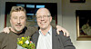 Uppdrag gransknings ansvariga utgivare Nils Hanson tillsammans med programledaren Janne Josefsson vid presentationen av 2010 års nomineringar till Stora Journalistpriset.