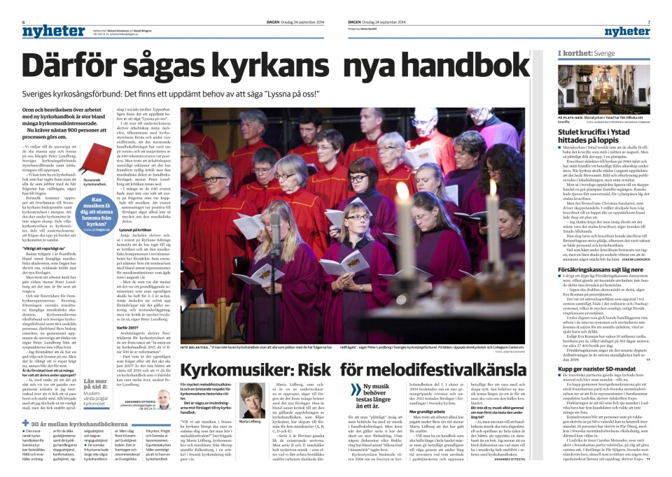 Kyrkohandboken tidigast klar 2018 ###