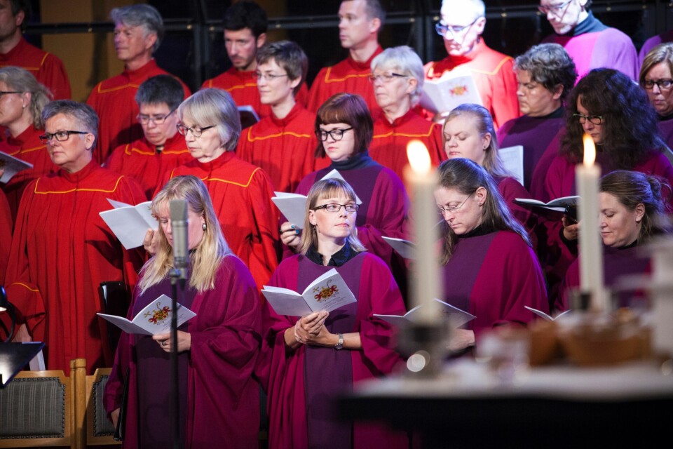 Uppsala domkyrkokör och Collegium Cantorum. Uppsala domkyrkokör och Collegium Cantorum.