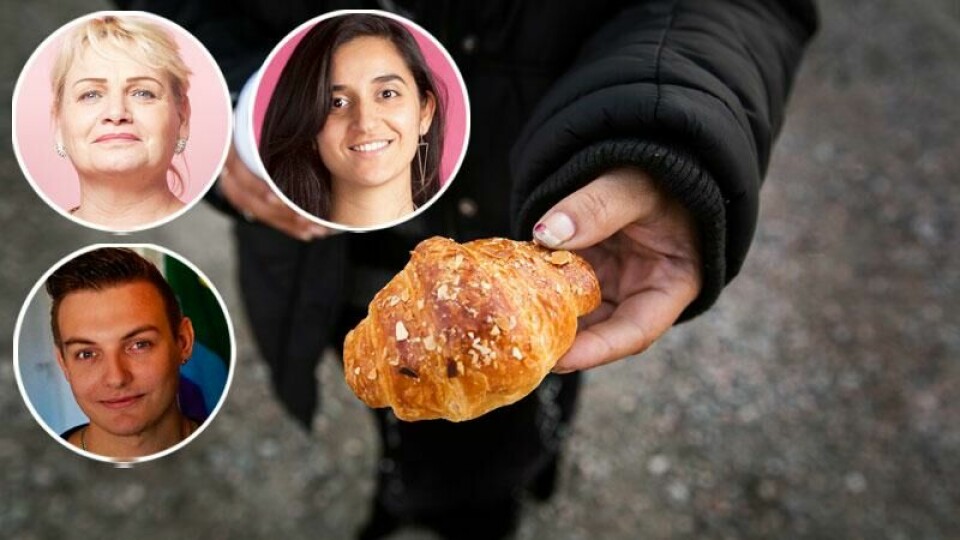 Socialdemokraterna verkar inte vilja att vi ska känna empati för fattiga medmänniskor i Sverige, skriver debattörerna. foto: ola torkelsson/TT Socialdemokraterna verkar inte vilja att vi ska känna empati för fattiga medmänniskor i Sverige, skriver debattörerna. foto: ola torkelsson/TT
