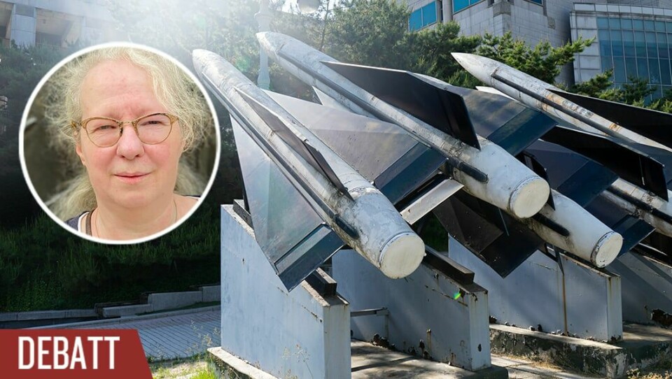 Ingen vettig människa kan väl vilja ha kärnvapen. I krigs- eller orostid kan man dock bli tvungen att tänka annorlunda av ren självbevarelsedrift, skriver Eva Hultén. Eva Hultén