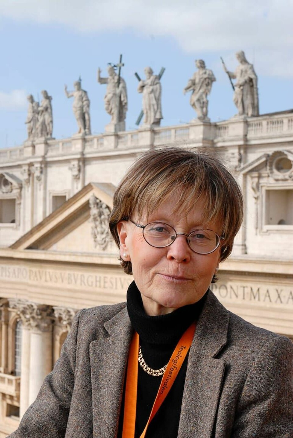 Ulla Gudmundson, tidigare svensk ambassadör i Vatikanen. Porträtt.