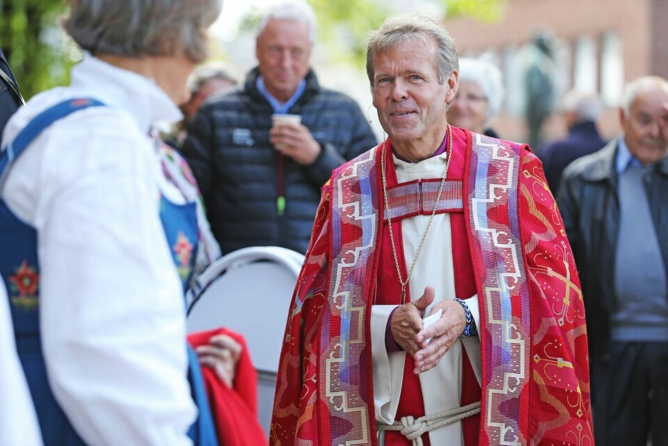 Per Arne Dahl vigdes till biskop i Tønsberg domkyrka 2014.