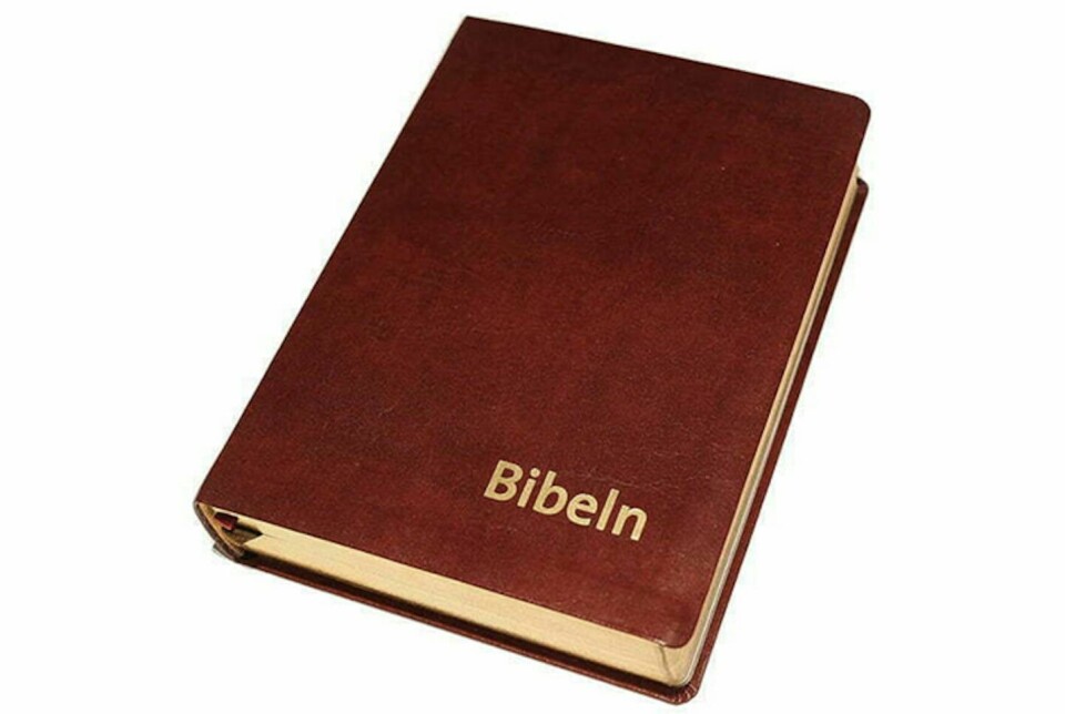 Bröllopsgåva Bibeln Cabra röd mjukband