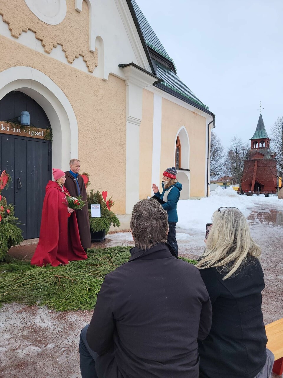 Och så här såg själva vigseln ut. Vigselbilder.