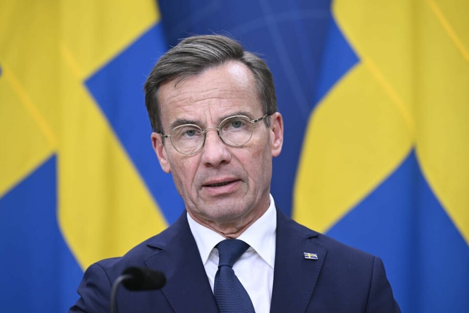 Moderaternas partiledare och Sveriges statsminister Ulf Kristersson.
