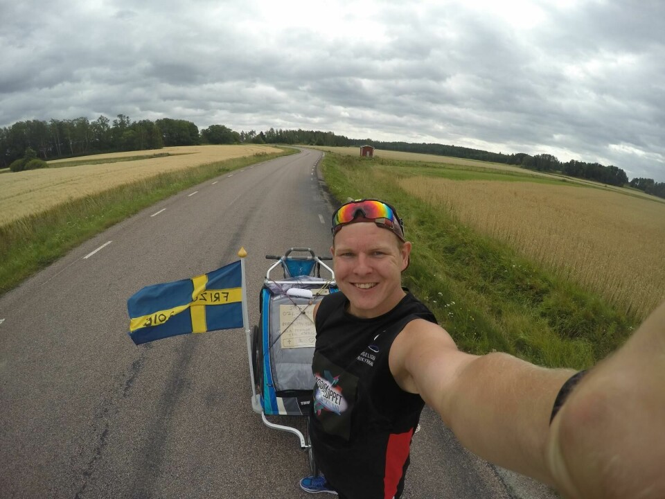 Erik Fredlund springer från Uppsala till Frizon för välgörenhet ###