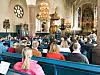 Gudstjänst i Falu Kristine kyrka. Genrebild.