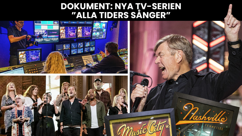 Dagens reporter Urban Thoms åkte till Nashville för att dokumentera inspelningen av nya tv-serien 'Alla tiders sånger'. Dagens reporter Urban Thoms åkte till Nashville för att dokumentera inspelningen av nya tv-serien 'Alla tiders sånger'.