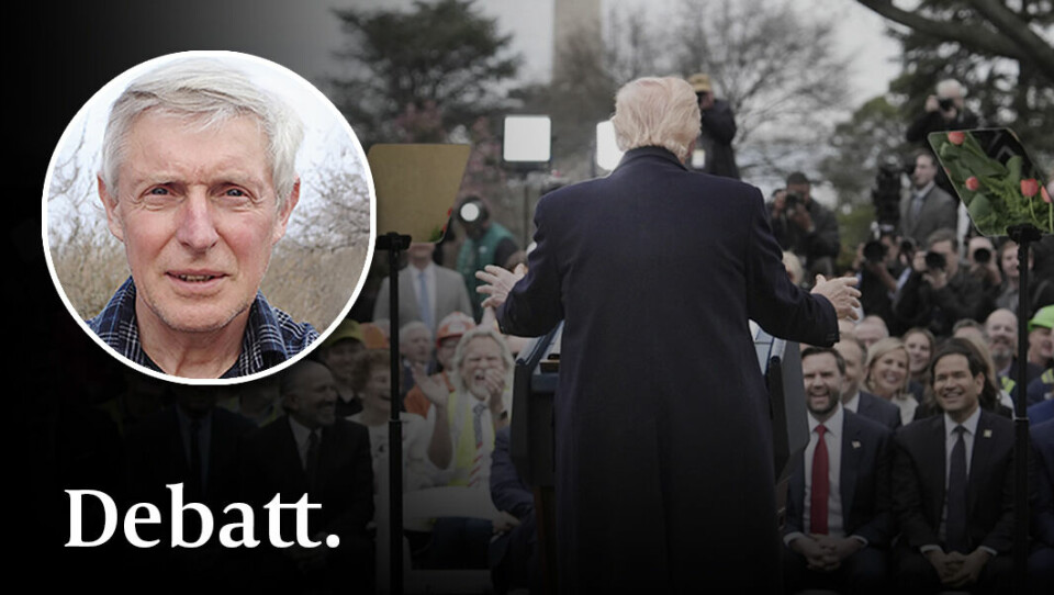 Varje gång vi ser att någon vänder kappan efter vinden, kryper, ställer in sig i ledet av ”lojala”, sjunker hjärtat, skriver Rolf Holmqvist. President Donald Trump onsdag 2 april 2025. Varje gång vi ser att någon vänder kappan efter vinden, kryper, ställer in sig i ledet av ”lojala”, sjunker hjärtat, skriver Rolf Holmqvist. President Donald Trump onsdag 2 april 2025.