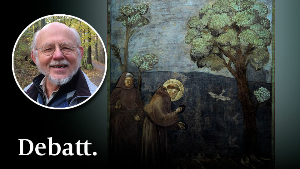 Franciskus av Assisi predikar för fåglarna Franciskus av Assisi predikar för fåglarna