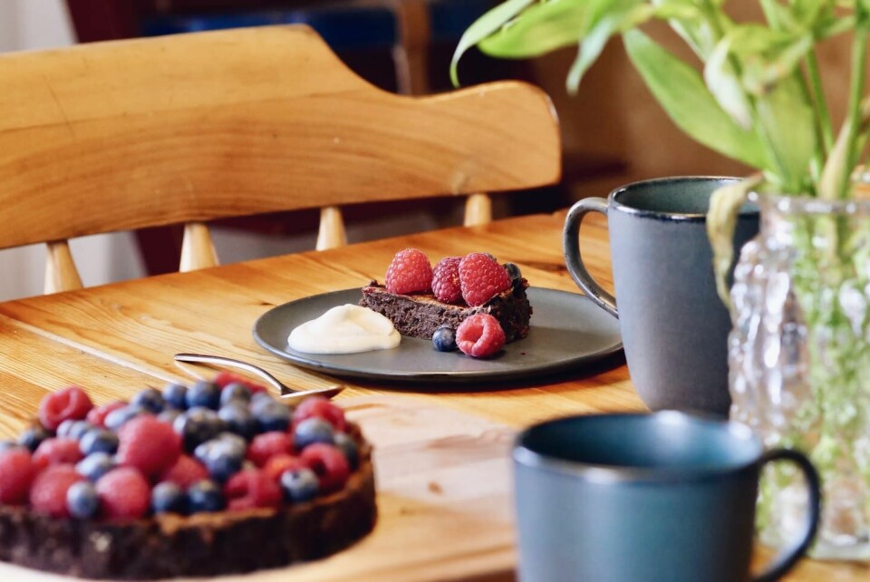 Elin bjuder på chokladig fudge. Elin bjuder på chokladig fudge.