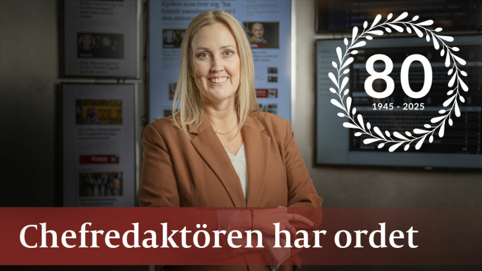 Felicia Ferreira, Dagens chefredaktör. Felicia Ferreira, chefredaktör- Dagen 80 år