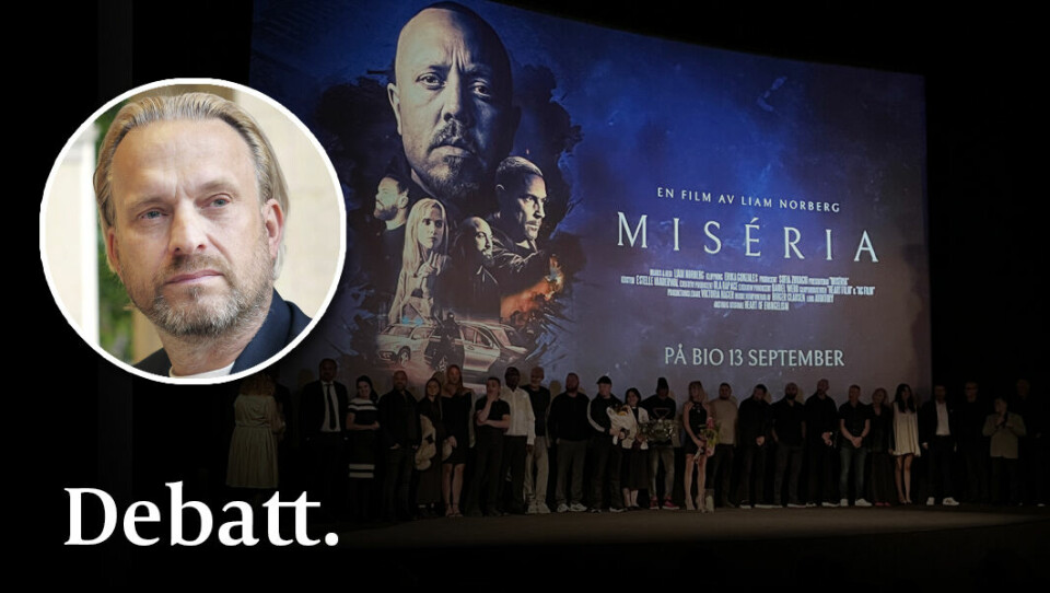 När en kristen infallsvinkel visats i någon av mina filmer har de kallats ”absolut moralism” av kulturvärlden, skriver Liam Norberg. Bild: Från premiären av filmen Miséria. När en kristen infallsvinkel visats i någon av mina filmer har de kallats ”absolut moralism” av kulturvärlden, skriver Liam Norberg. Bild: Från premiären av filmen Miséria.