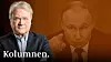 Kolumn av Lars Adaktusson. Bakgrundsbild på Rysslands president Vladimir Putin.