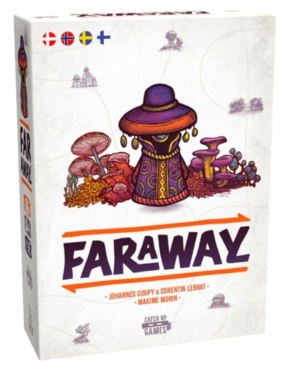Samlas runt ett brädspel i påsk Omslag: Faraway