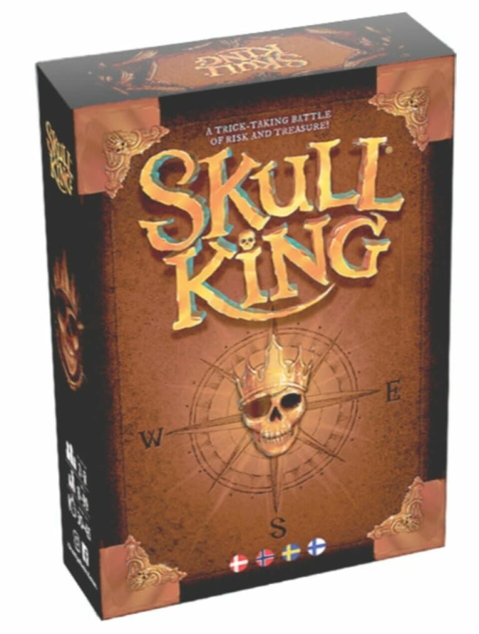 Samlas runt ett brädspel i påsk Omslag: Skull King