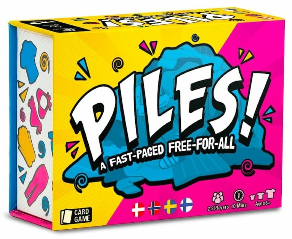 Samlas runt ett brädspel i påsk Omslag: Piles!
