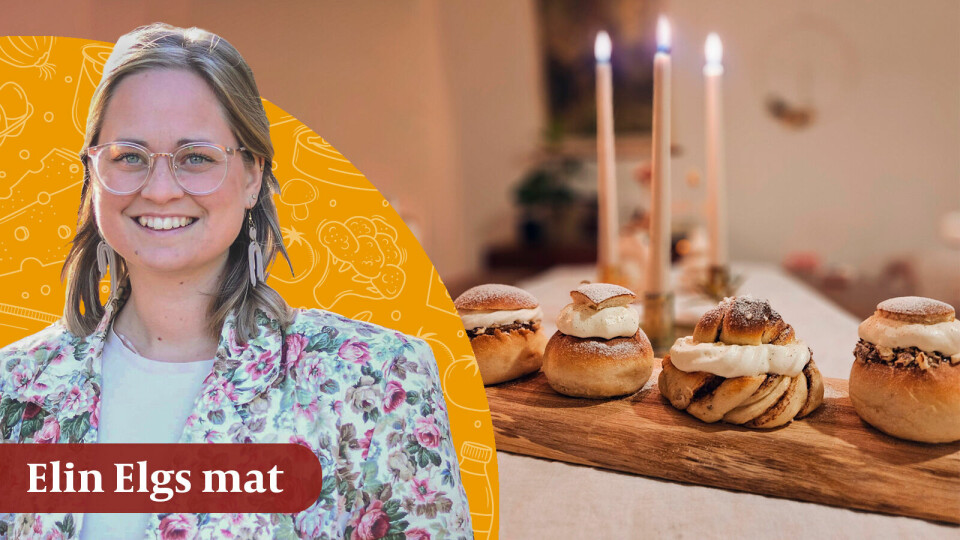 Elin Elg bakar semlor. Elin Elg bakar semlor.