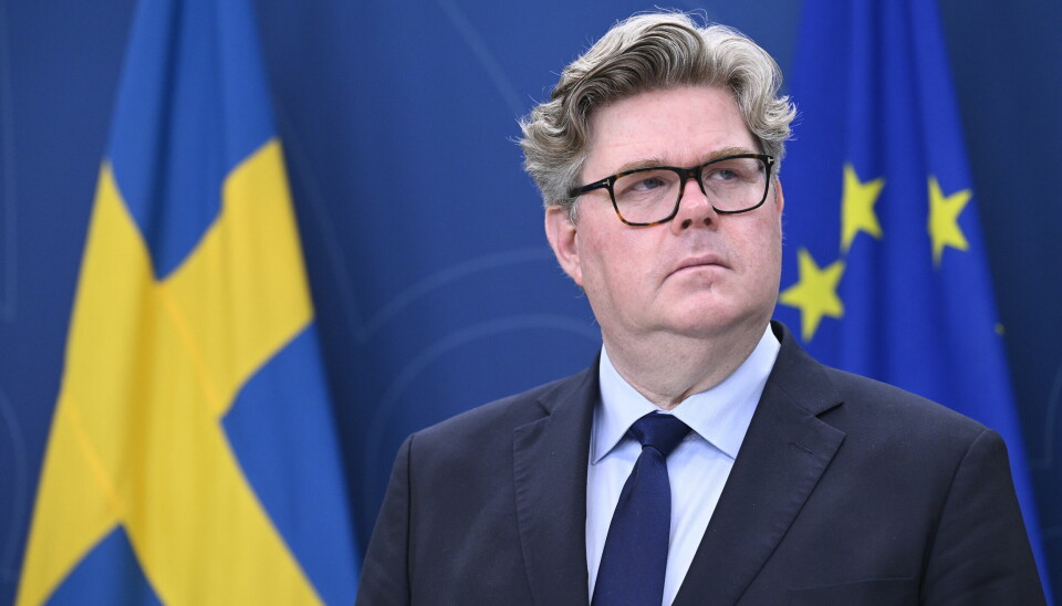 Ovanliga ord från justitieminister Gunnar Strömmer (M), men också klarsynta. Foto: Jessica Gow / TT / Kod 10070