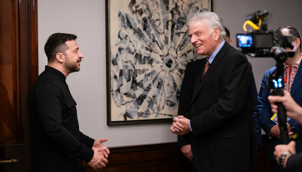 Ukrainas president Volodymyr Zelenskyj mötte evangelisten Franklin Graham. Ukrainas president Volodymyr Zelenskyj mötte evangelisten Franklin Graham.
