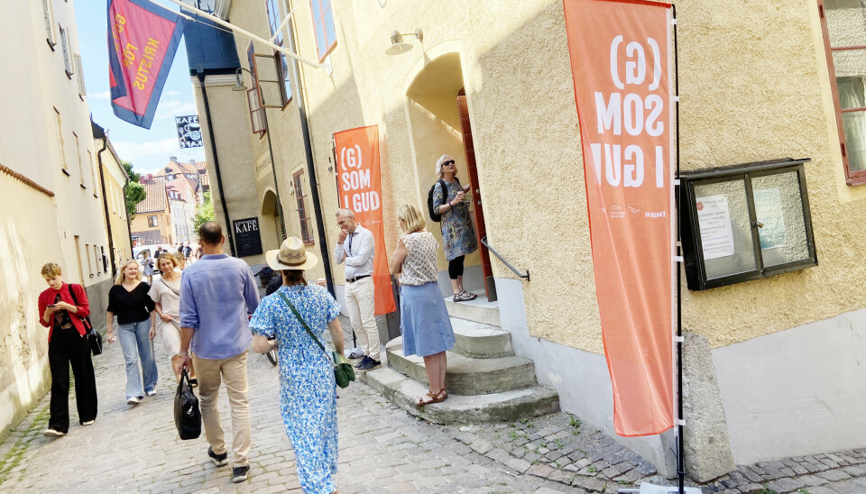 (G) som i Gud på Almedalen 2024.