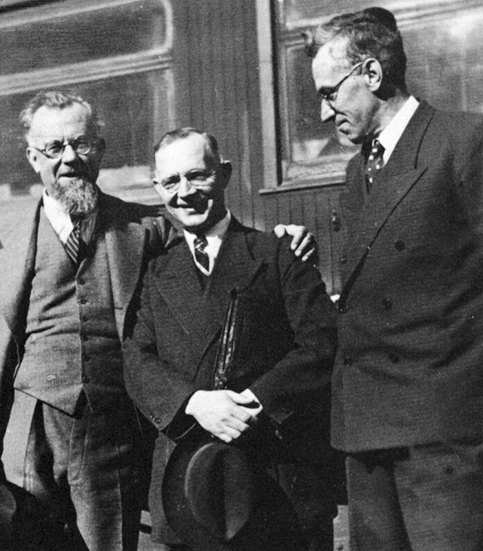 Välkänd pingsttrio under många år. Sven Lidman, Lewi Pethrus och Henning Thulin.