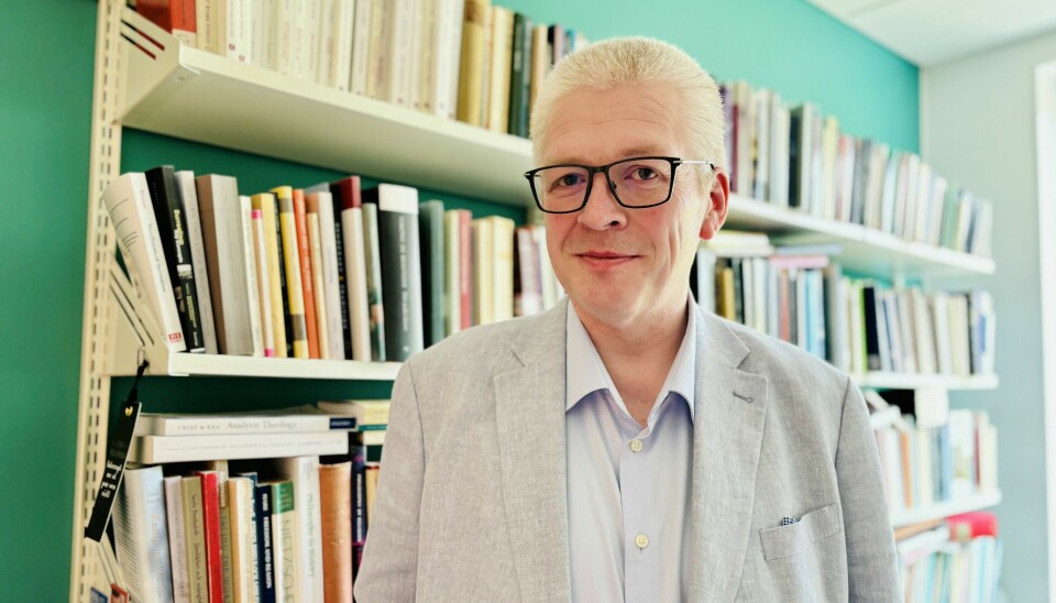 Thomas Ekstrand på sitt arbetsrum. Thomas Ekstrand