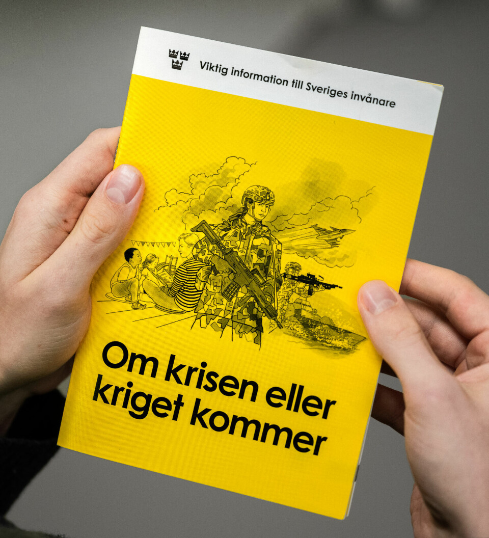 Broschyren ”Om krisen eller kriget kommer”