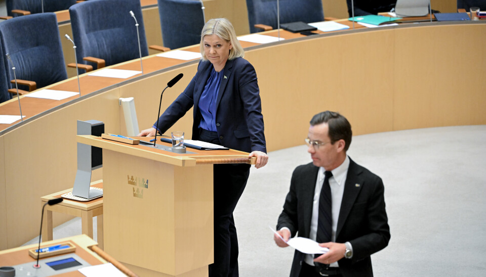 Magdalena Andersson och Ulf Kristersson har båda utsatts för risk efter Säpos slarv.