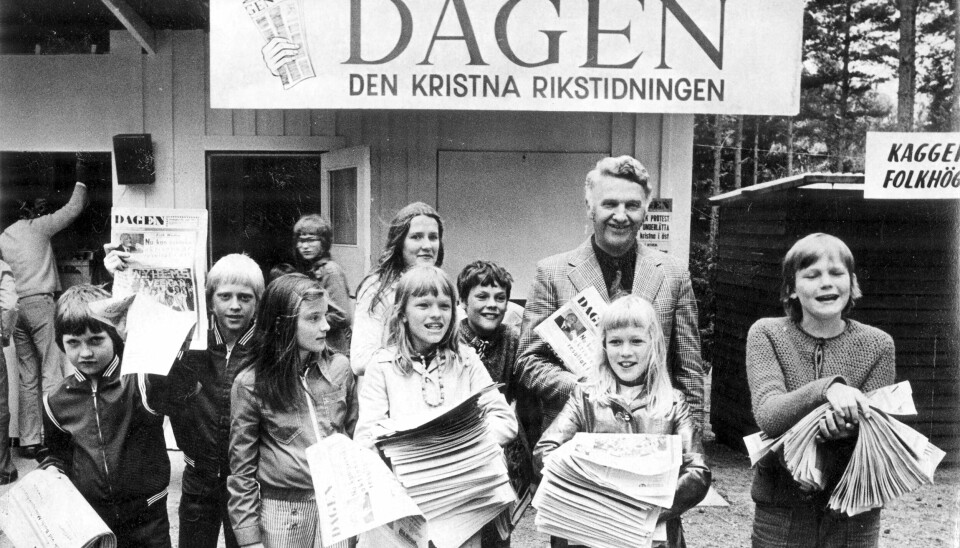 Många barn och ungdomar har sålt lösnummer av Dagen under Nyhemsveckan.