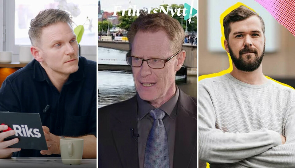 Josef Barkenbom i Riks, Mats Selander i Frihetsnytt kritiseras av Tomas Poletti Lundström på Aftonbladet. Josef Barkenbom i Riks, Mats Selander i Frihetsnytt, Tomas Poletti Lundström på Aftonbladet.