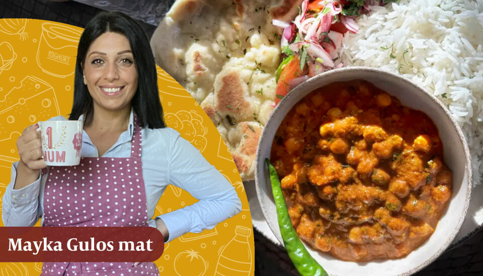I dag bjuder Mayka Gulo på Channa Masal - med kikärtor