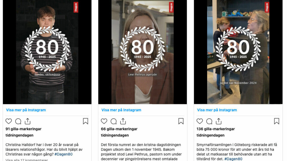 Läs mer och se klipp från Dagens 80-årsjubileum