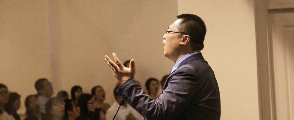 Pastor Wang Yi preaching (2017–2018).