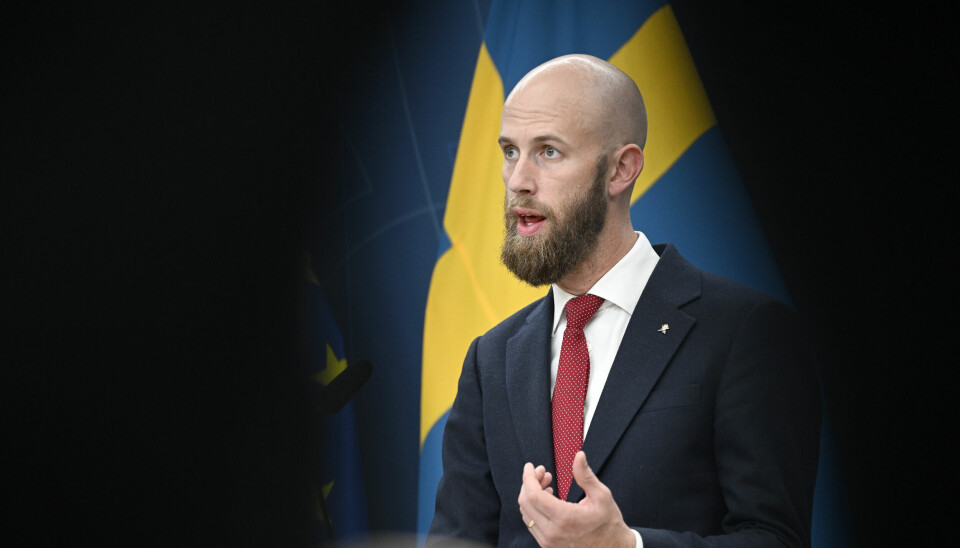 Stjärnbärare: Civilförsvarsminister Carl-Oscar Bohlin (M).
